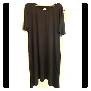 Cuddl Duds Flexi-stretch 1X Black dress NWOT